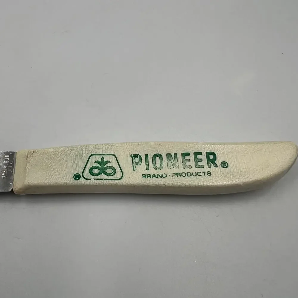Vtg Pioneer Seeds Advertising Quikut Stainless Steel Pairing Knife Farm AG Green